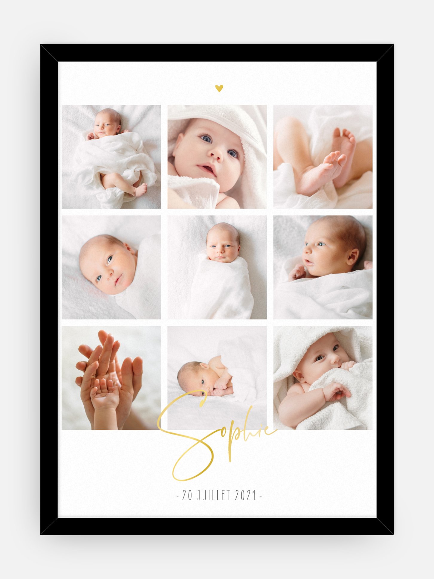 Affiche naissance Photos du bonheur