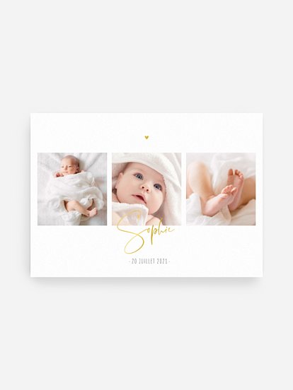 Affiche naissance Photos du bonheur