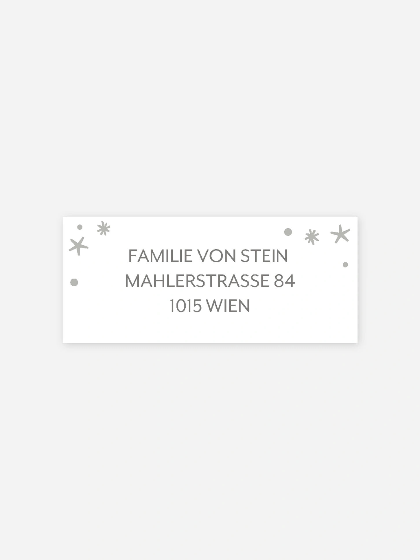 Absenderaufkleber Geburt Magisch
