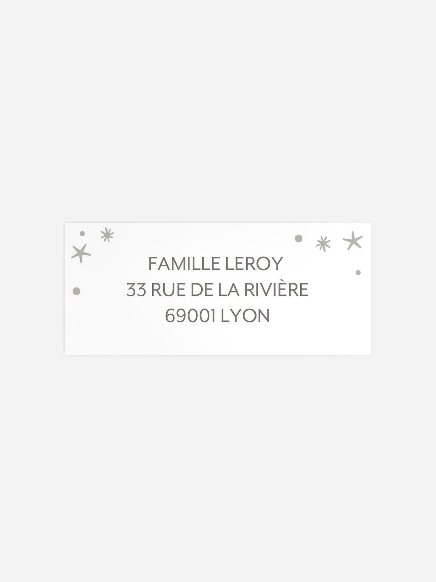Étiquette expéditeur naissance Magie