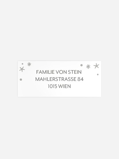 Absenderaufkleber Geburt Magisch