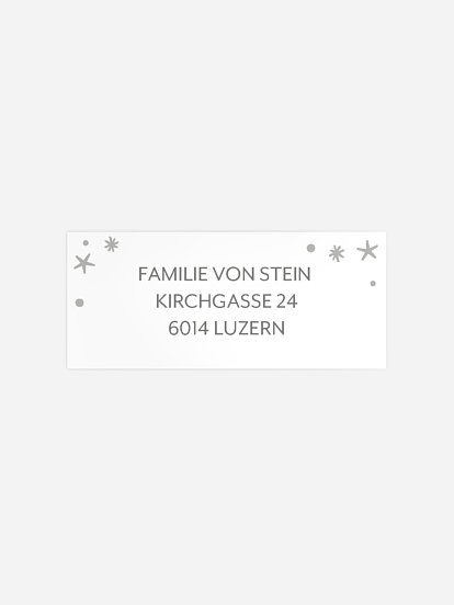 Absenderaufkleber Geburt Magisch