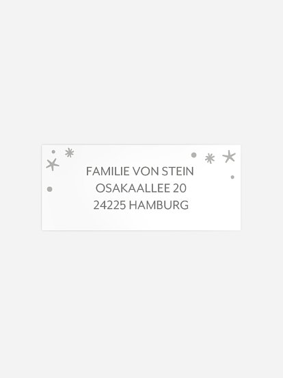 Absenderaufkleber Geburt Magisch