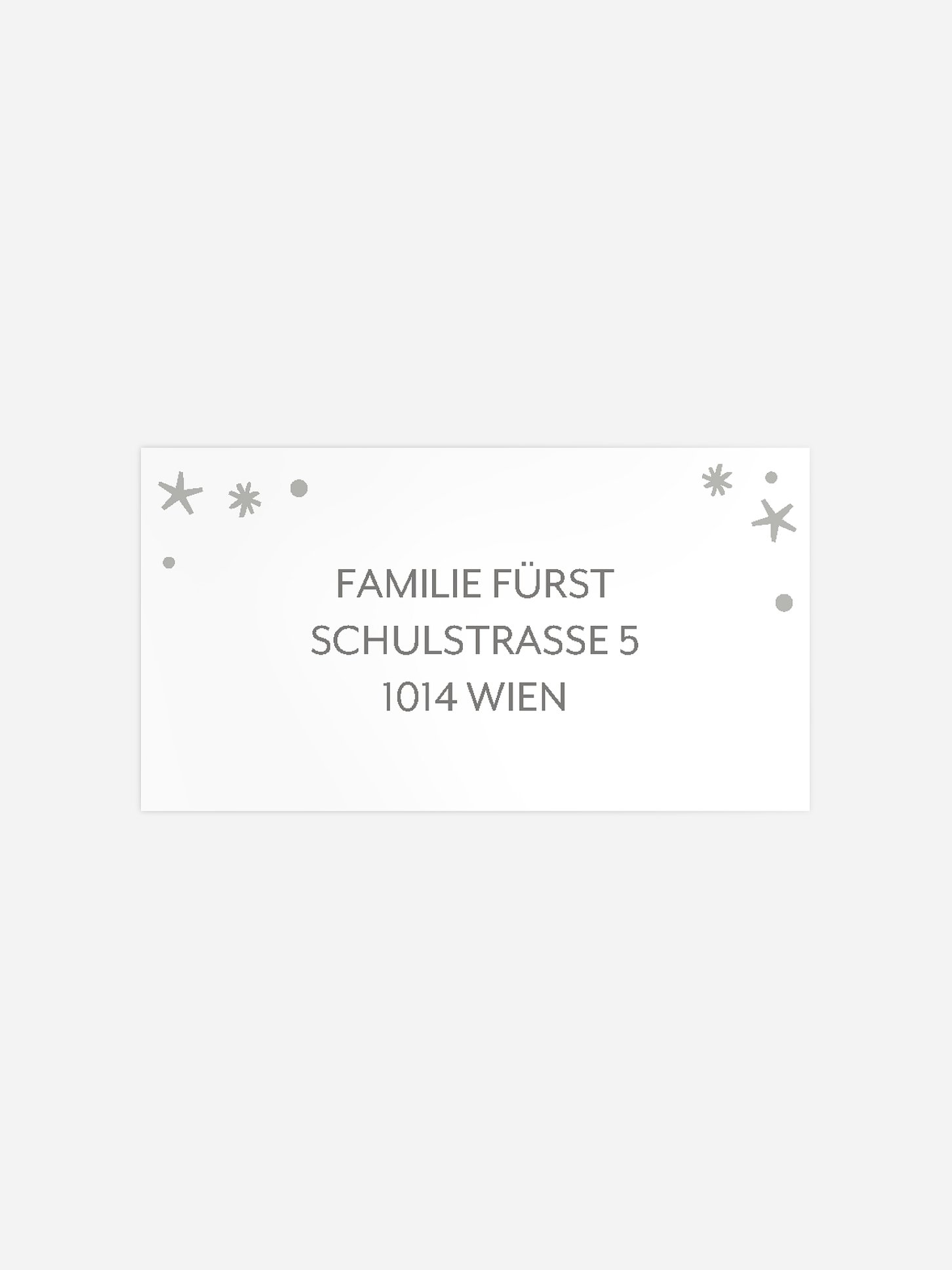Empfängeraufkleber Geburt Magisch