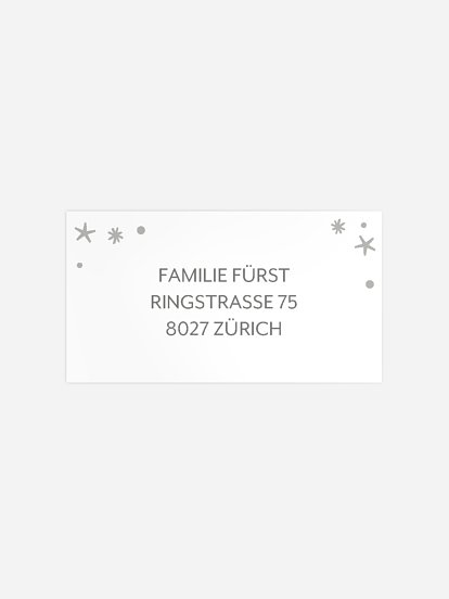 Empfängeraufkleber Geburt Magisch