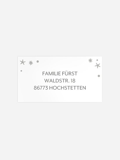 Empfängeraufkleber Geburt Magisch