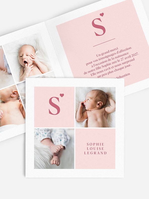 Faire-part naissance Little Love