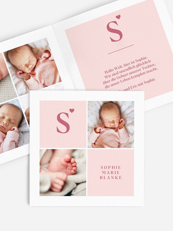 Geburtskarte Little Love