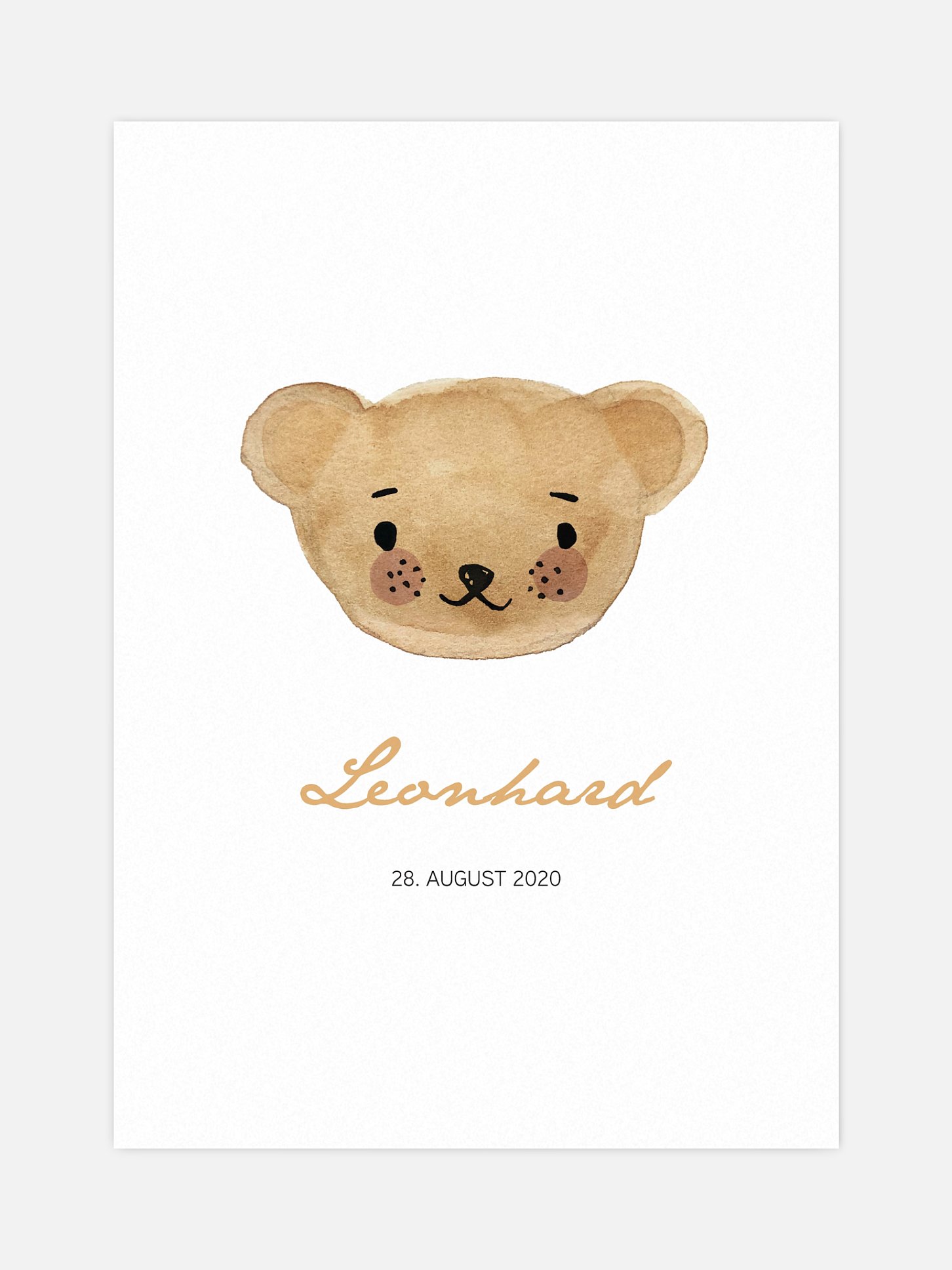 Poster Geburt Maskottchen