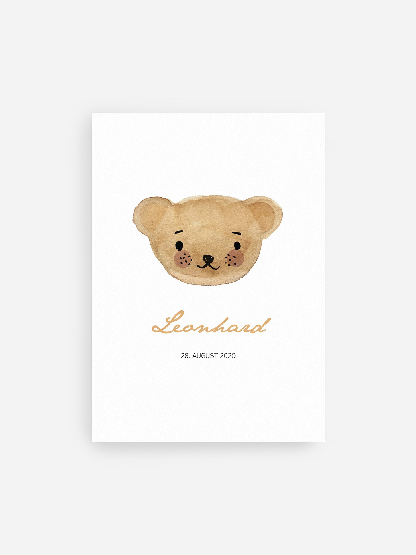 Poster Geburt Maskottchen