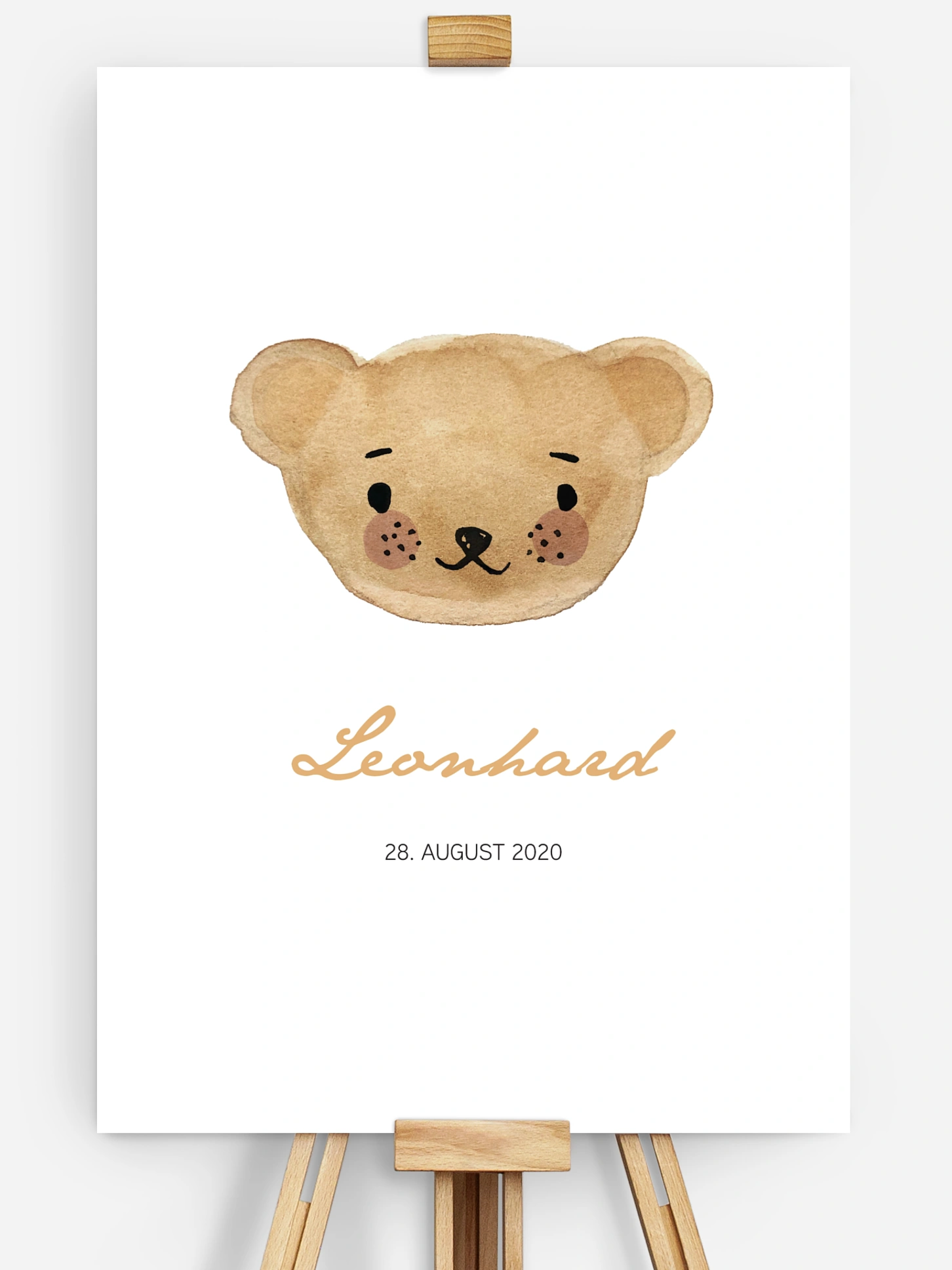 Poster Geburt Maskottchen