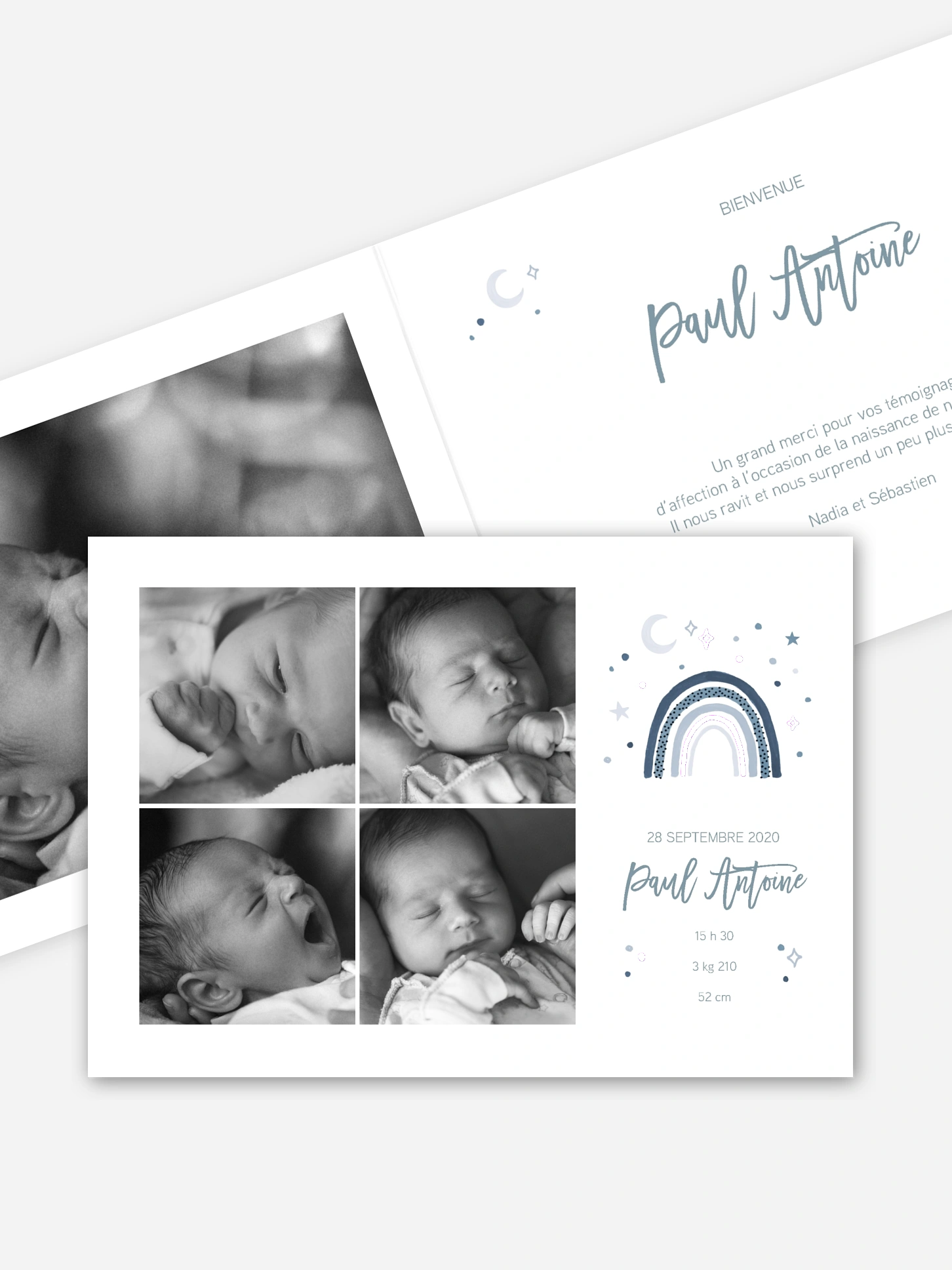Faire-part naissance Émerveillé