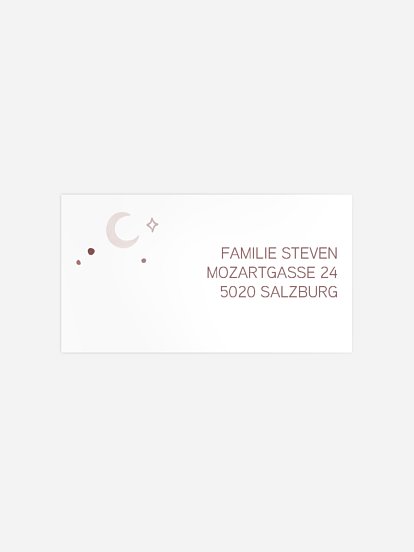 Empfängeraufkleber Geburt Entzückt