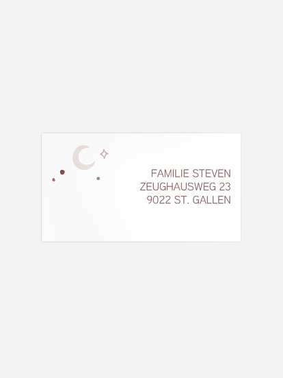 Empfängeraufkleber Geburt Entzückt