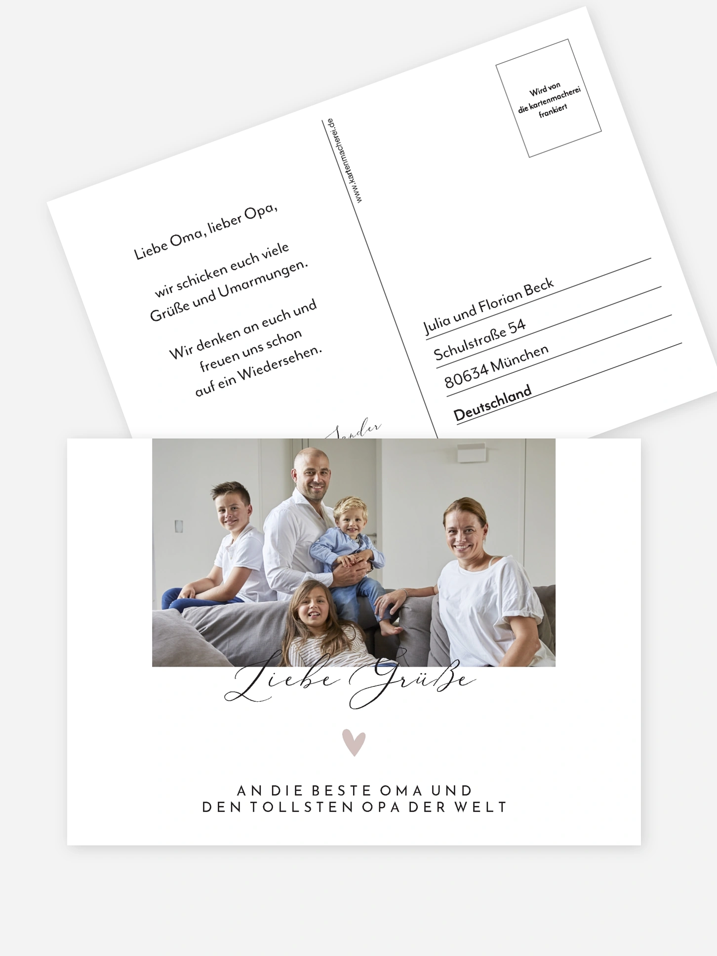 Postkarte Direktversand Perfekt
