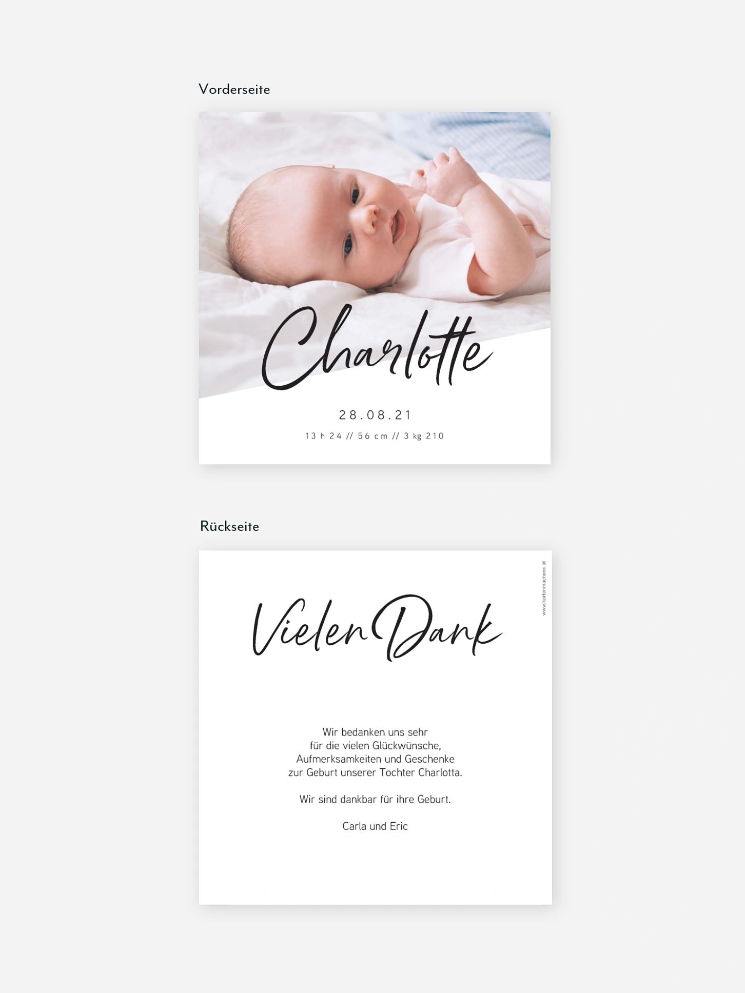 Geburtskarte Beautiful News