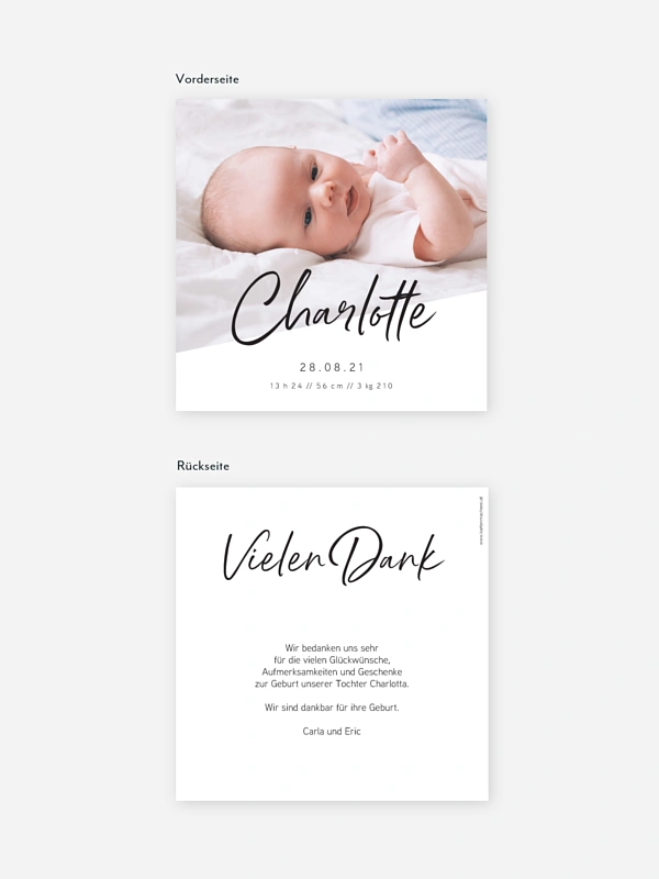 Geburtskarte Beautiful News
