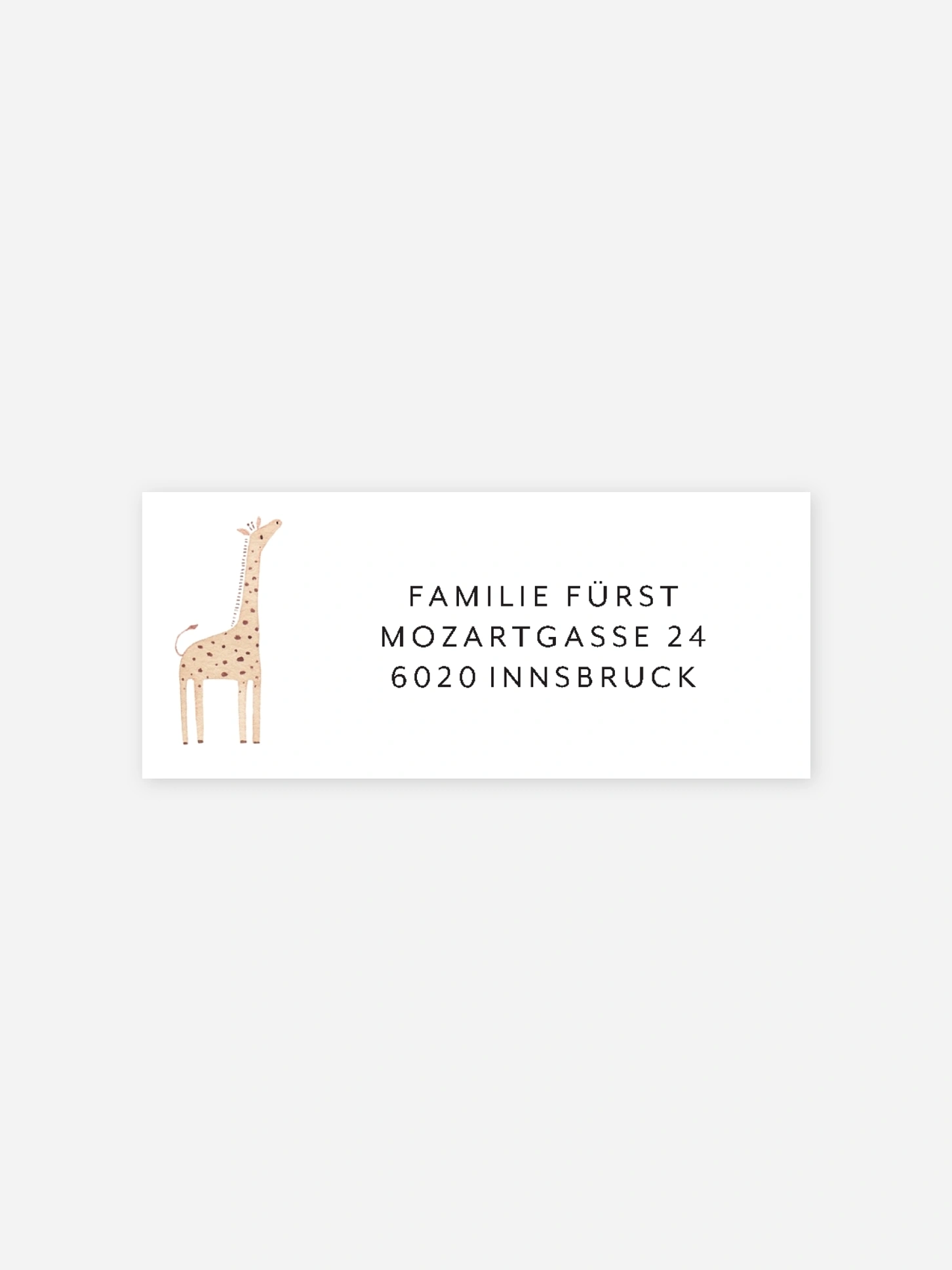 Absenderaufkleber Geburt Happy Family