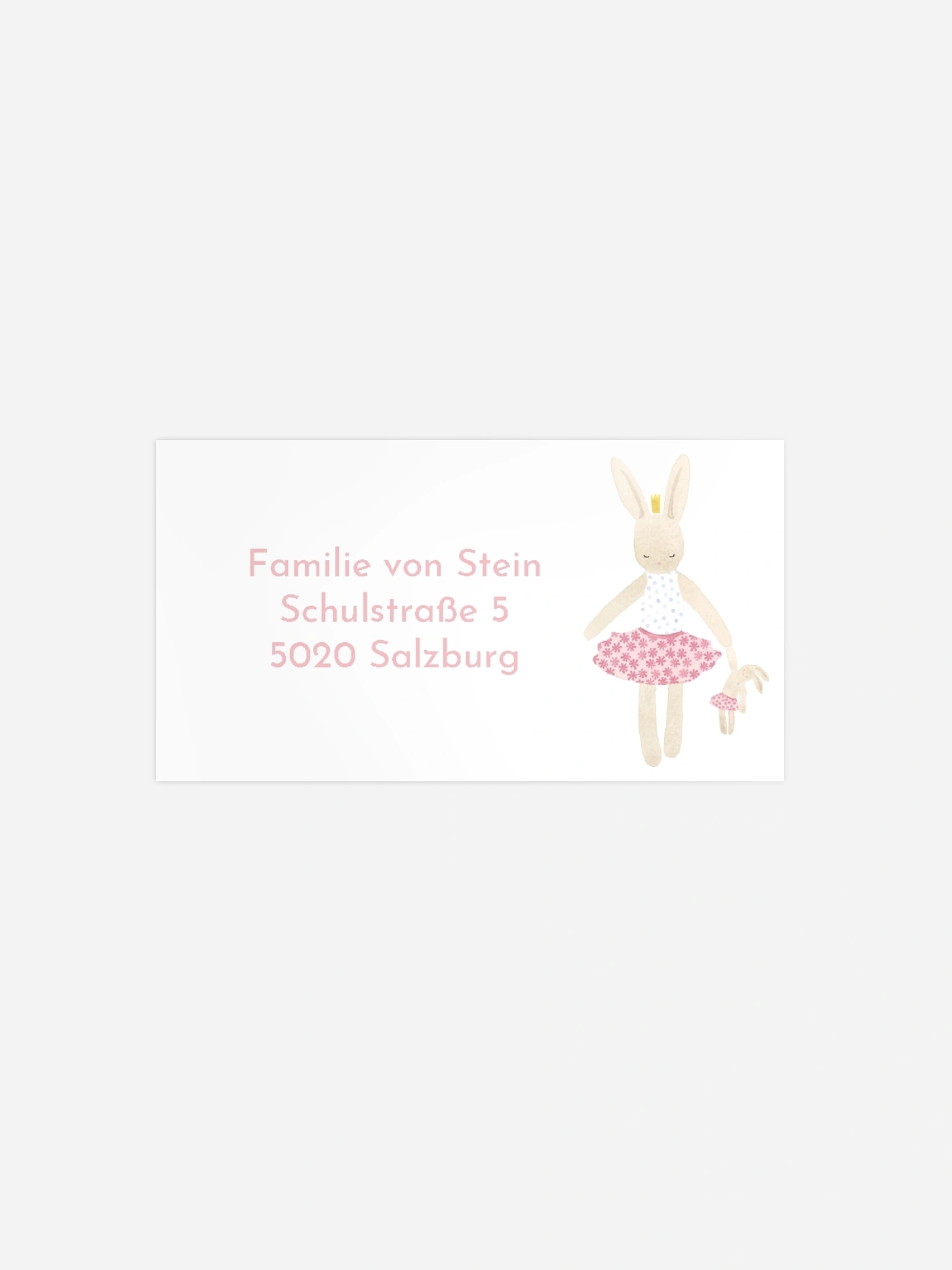 Empfängeraufkleber Geburt Kleine Ballerina Foto