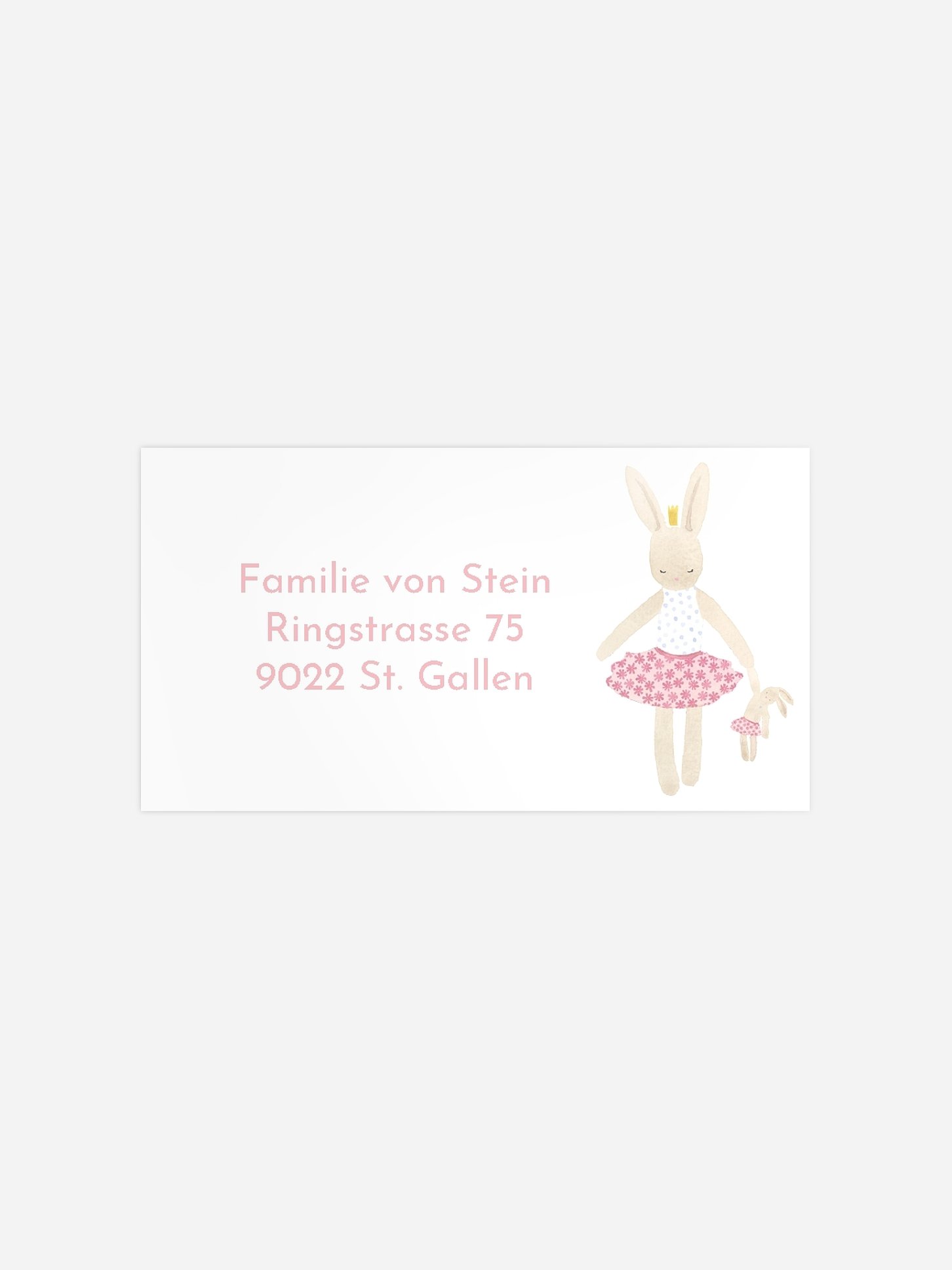 Empfängeraufkleber Geburt Kleine Ballerina Foto