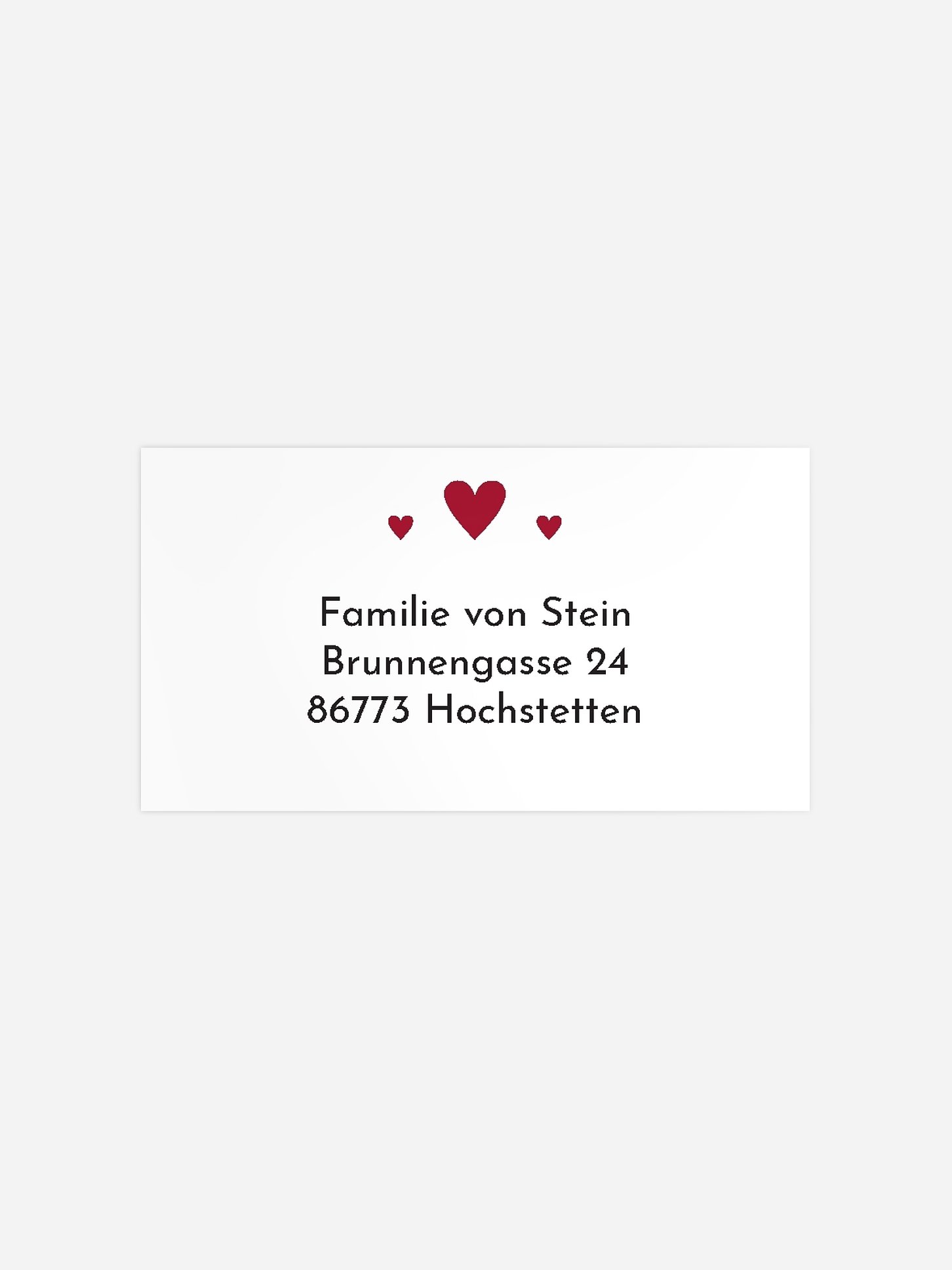 Empfängeraufkleber Geburt Kleines Leben