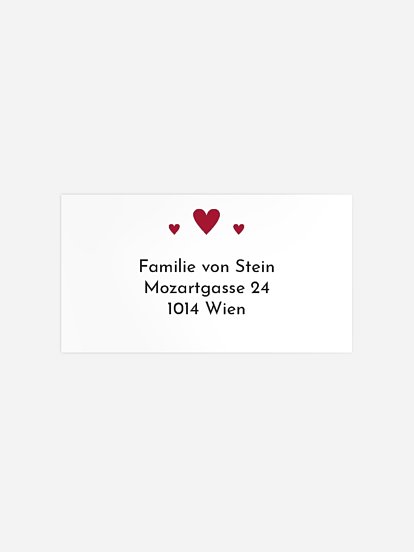 Empfängeraufkleber Geburt Kleines Leben