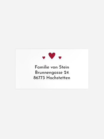 Empfängeraufkleber Geburt Kleines Leben
