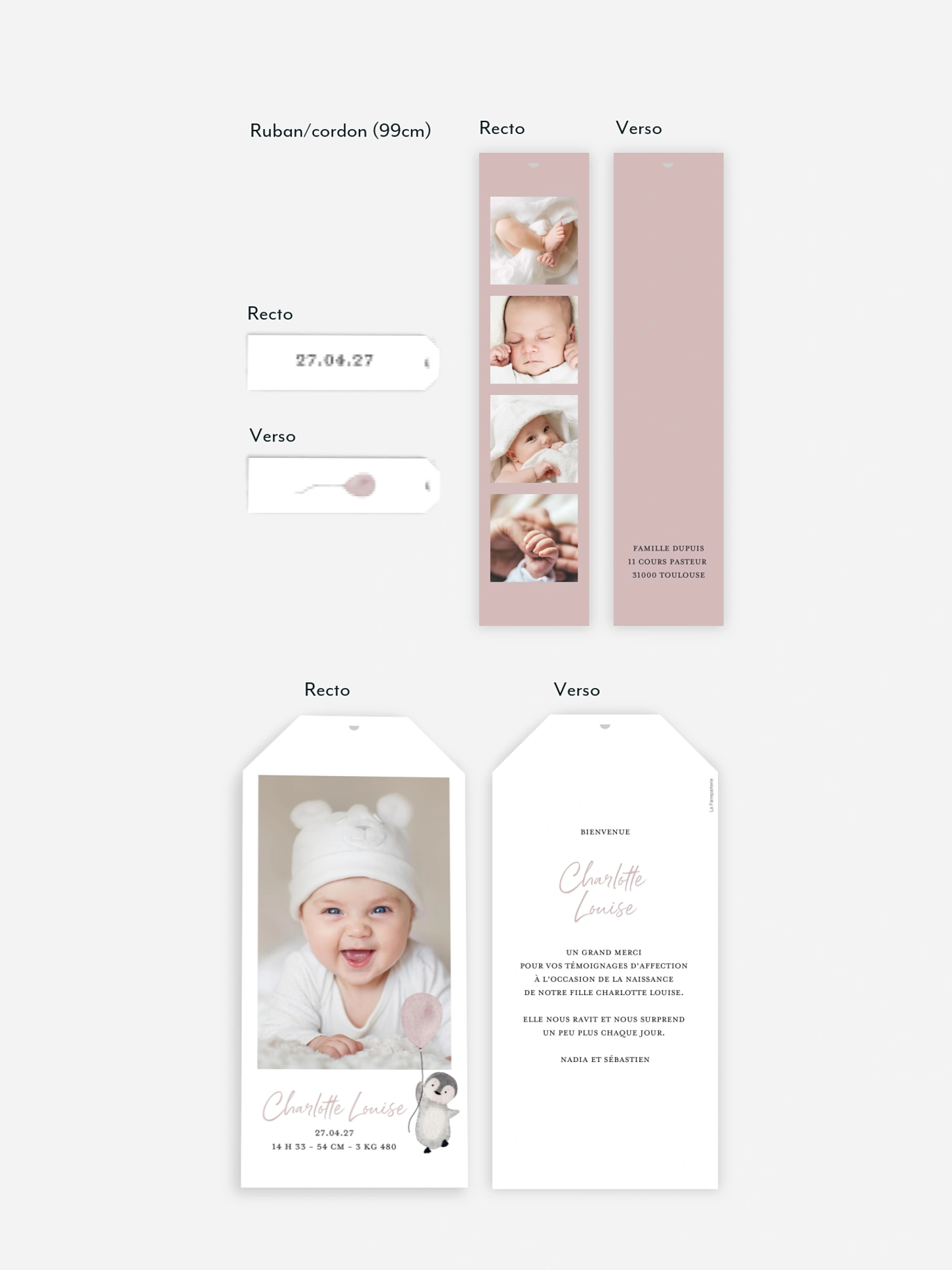 Faire-part naissance Joyeuse annonce