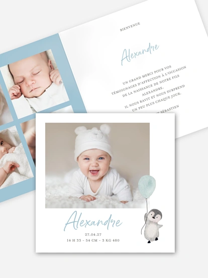 Faire-part naissance Joyeuse annonce