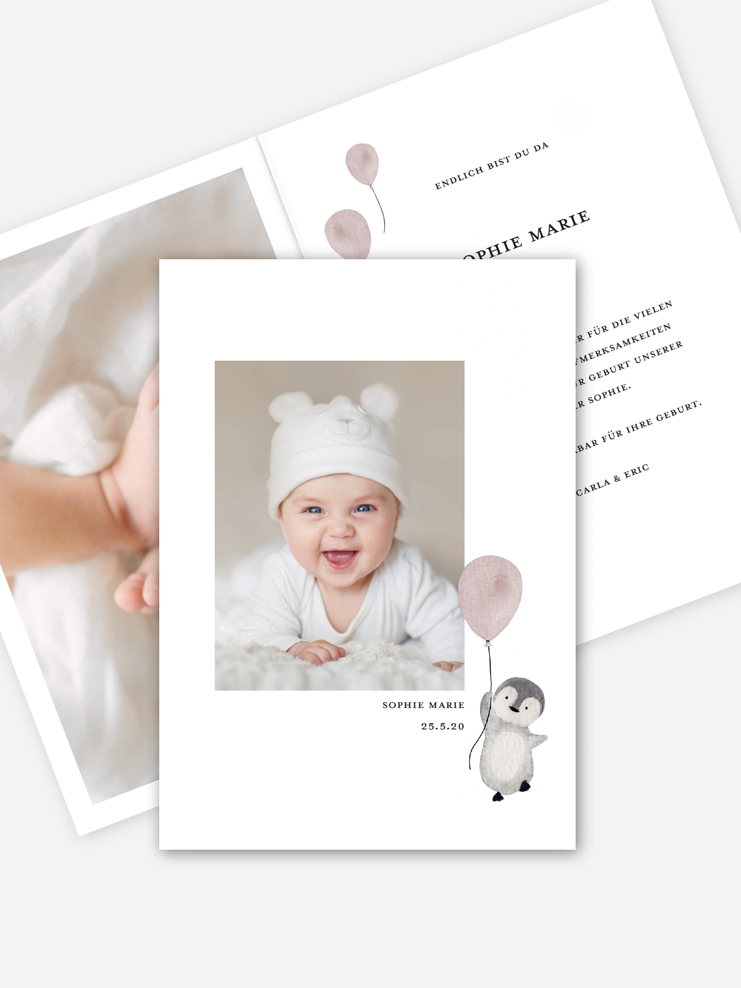 Geburtskarte Joyful