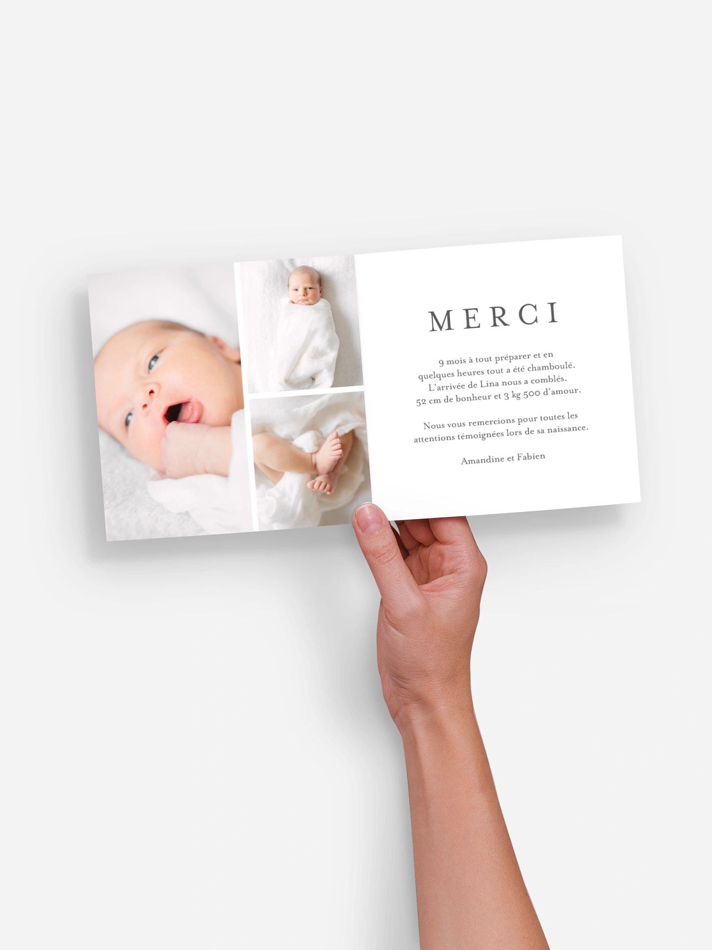 Faire-part naissance Doux instants