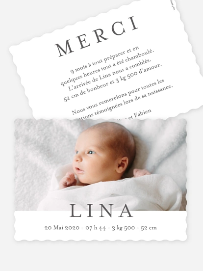 Faire-part naissance Doux instants