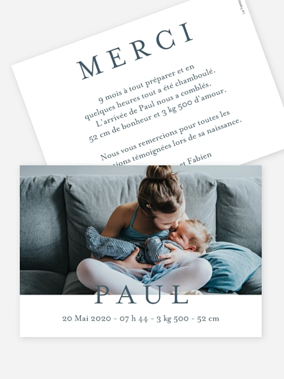 Faire-part naissance Doux instants