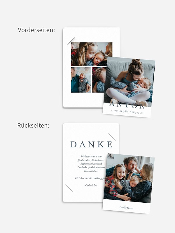 Geburtskarte Lieblingsbilder