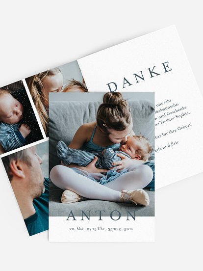 Geburtskarte Lieblingsbilder