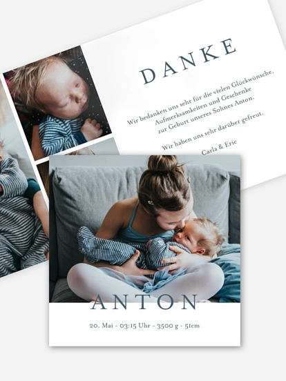 Geburtskarte Lieblingsbilder