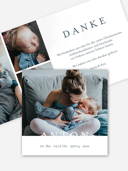 Geburtskarte Lieblingsbilder
