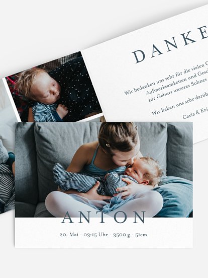 Geburtskarte Lieblingsbilder