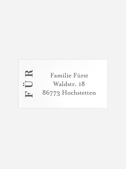 Empfängeraufkleber Geburt Lieblingsbilder