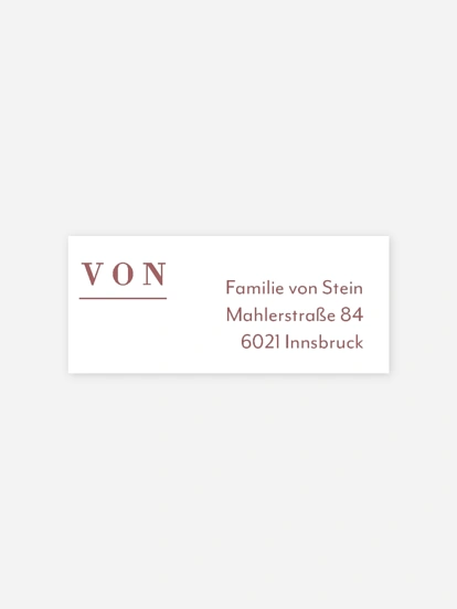 Absenderaufkleber Geburt Cute Statement