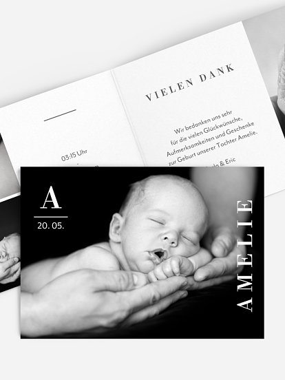 Geburtskarte Cute Statement