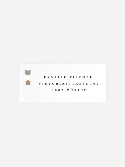 Absenderaufkleber Geburt Neue Formen