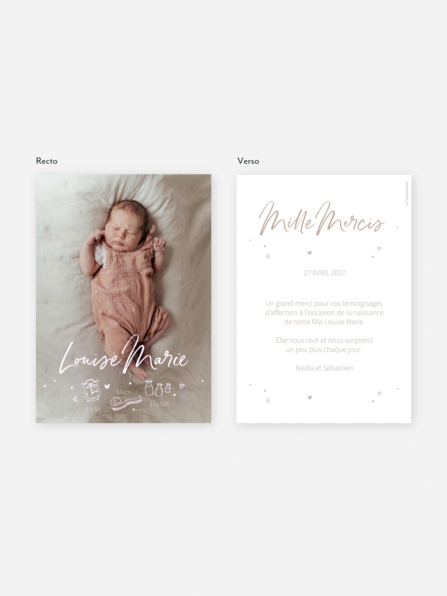 Faire-part naissance C'est moi