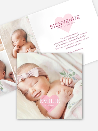 Faire-part naissance Big Love