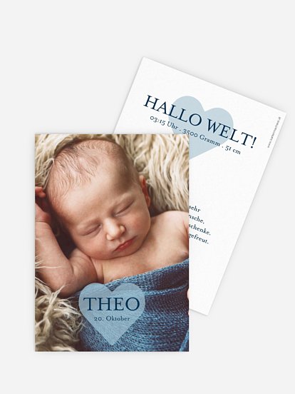 Geburtskarte Big Love