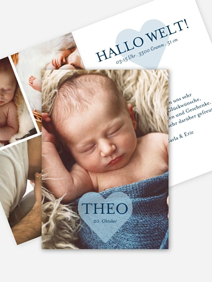 Geburtskarte Big Love