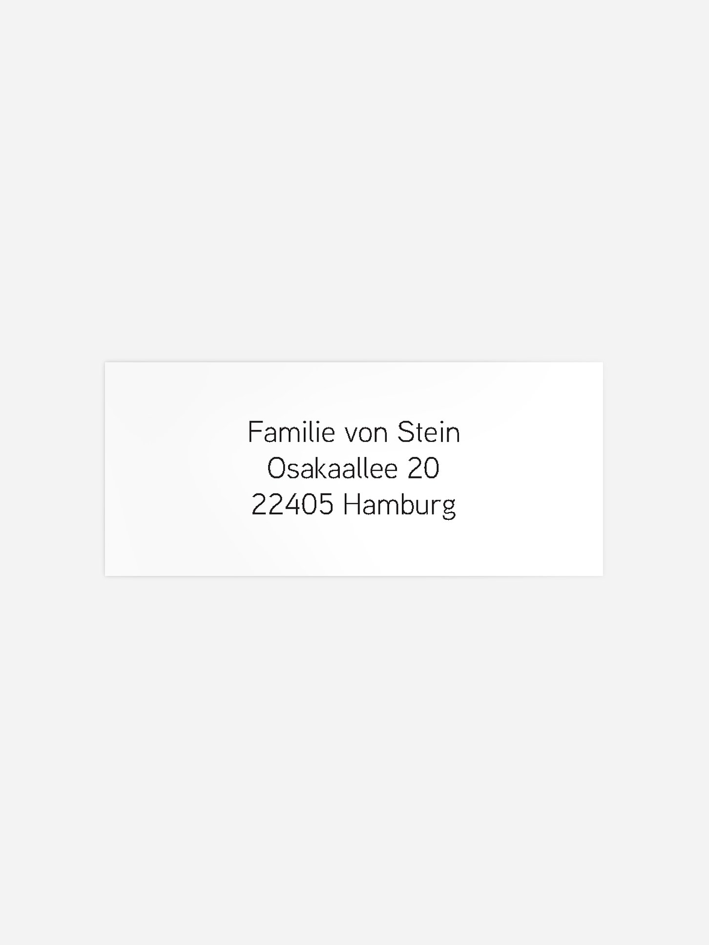 Absenderaufkleber Geburt Simple Love