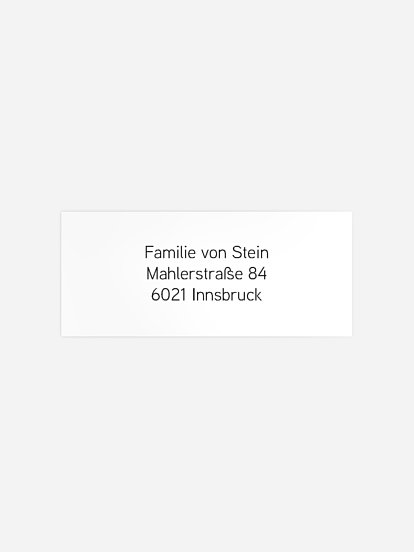 Absenderaufkleber Geburt Simple Love