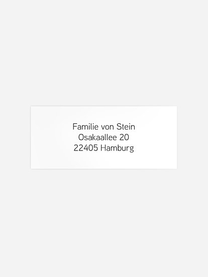 Absenderaufkleber Geburt Simple Love