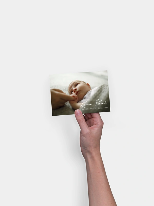 Geburtskarte Simple Love